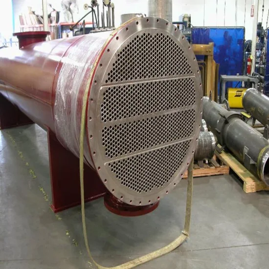 炭素鋼、ステンレス鋼 (SS304L、316、2205)、チタン、ニッケル高圧凝縮水化学 U シェルアンドチューブバンドル熱交換器